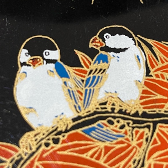 Vintage 1986 By Action Industries Lacquerware Address Book Birds In Trees - Picture 9 of 13